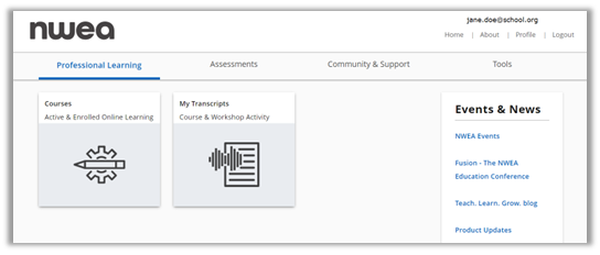 NWEA News.New! Foundations Online Professional Learning