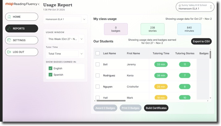 NWEA News.MAP Reading Fluency with Coach enhancements: Landing page ...